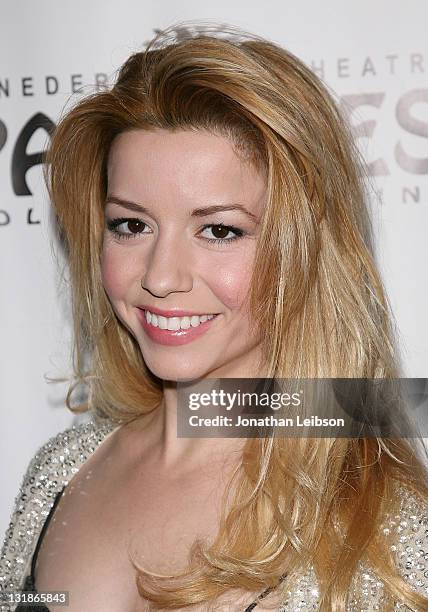 Masiela Lusha arrives to the "Burn The Floor" - Los Angeles Opening Night at the Pantages Theatre on April 26, 2011 in Hollywood, California.