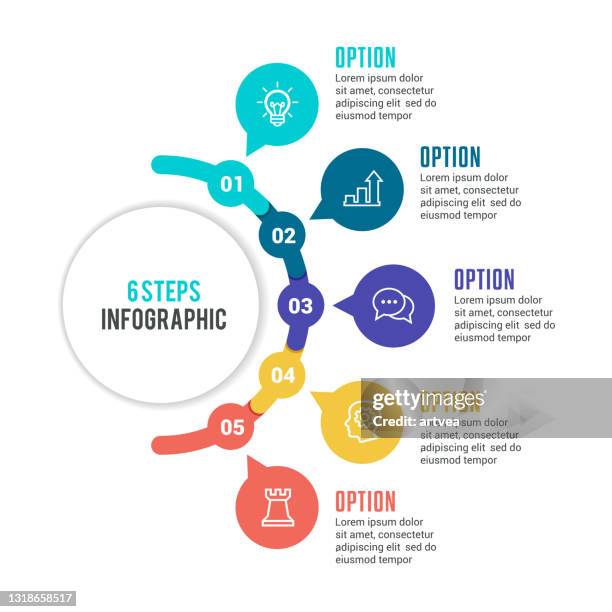 stockillustraties, clipart, cartoons en iconen met infographic-element - 5 steps