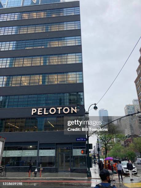 Bill Tompkins/Getty Images Peloton Building on 9th Avenue on May 5th, 2021 in New York City.