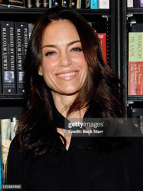 Actress Jennifer Grant, daughter of actor Cary Grant, signs copies of her new book "Good Stuff: A Reminiscence Of My Father, Cary Grant" at Book Soup...