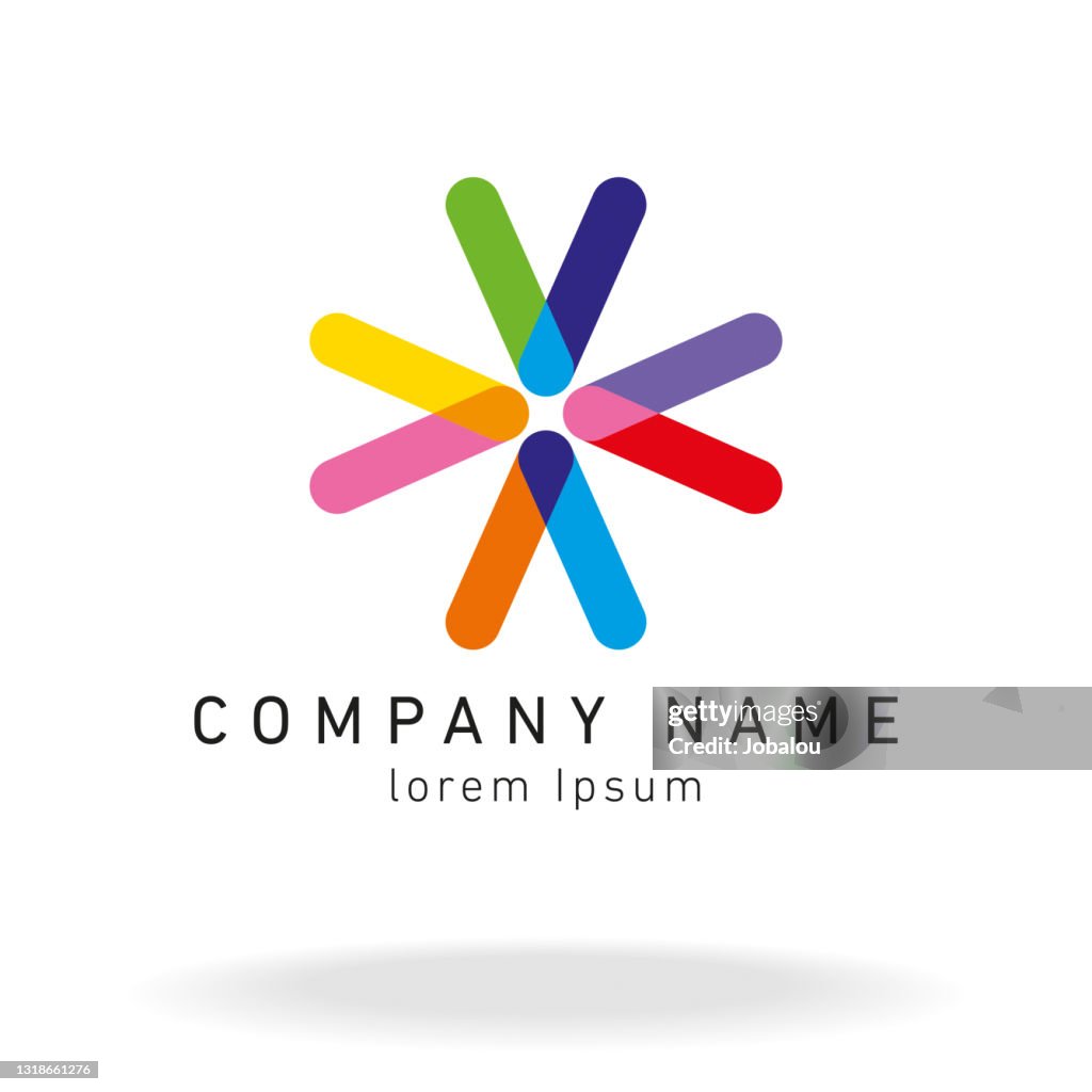 Design Marke Overlapping One Line Colour