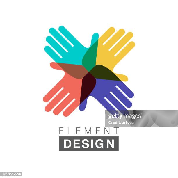 illustrations, cliparts, dessins animés et icônes de logo de conception de mains - geste stop
