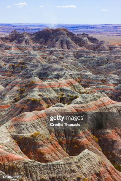 badlands national park,rock formation,south dakota, usa - badlands national park foto e immagini stock