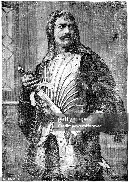 ilustraciones, imágenes clip art, dibujos animados e iconos de stock de guillermo el conquistador, primer monarca normando de inglaterra - siglo 11 - realeza británica