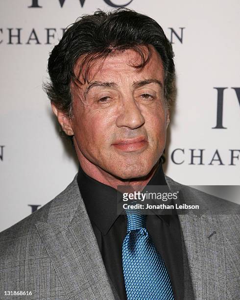Sylvester Stallone arrives to the IWC Schaffhausen Presents "Peter Lindbergh's Portofino" at Culver Studios on April 28, 2011 in Culver City,...