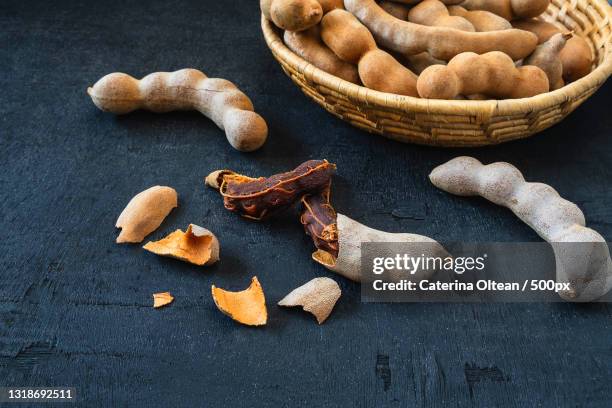 high angle view of food on table - tamarind stock pictures, royalty-free photos & images