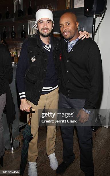 Nice and DJ Cassidy attend a Hennessey Black party to celebrate DJ D-Nice signing to Roc Nation DJ's at The Cooper Square Hotel on November 16, 2010...