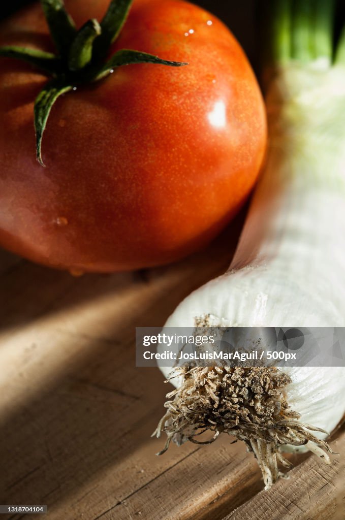 Close-up of cherry tomatoes on cutting board