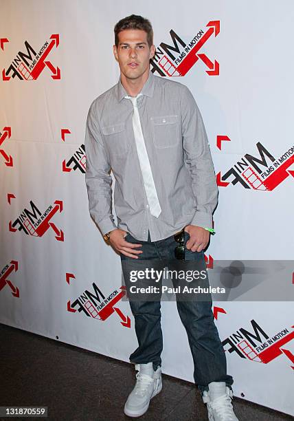 Actor Greg Finley attends the "Blood Out" Los Angeles premiere at the Directors Guild Of America on April 25, 2011 in Los Angeles, California.