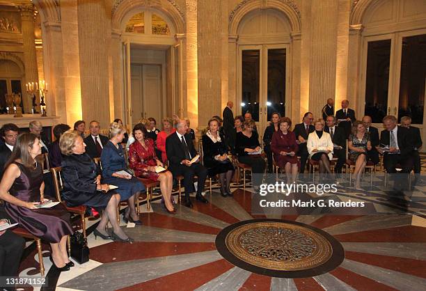 Madame Margerida Barroso, Madame Bernadette Chirac, Her Royal Highness the Duchess of Gloucester, Queen Silvia of Sweden, King Albert of Belgium and...