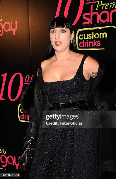 Actress Rossy de Palma attends the 'Shangay Awards' 2010 at the Coliseum Theatre on November 30, 2010 in Madrid, Spain.