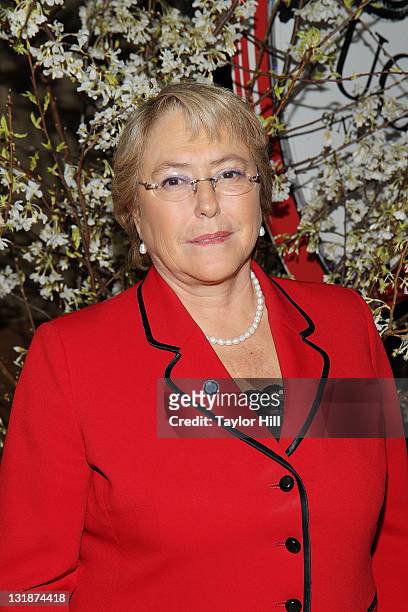 Former President of Chile Michelle Bachelet attends the 10th Annual Women Who Care Luncheon benefiting United Cerebral Palsy of New York City at...