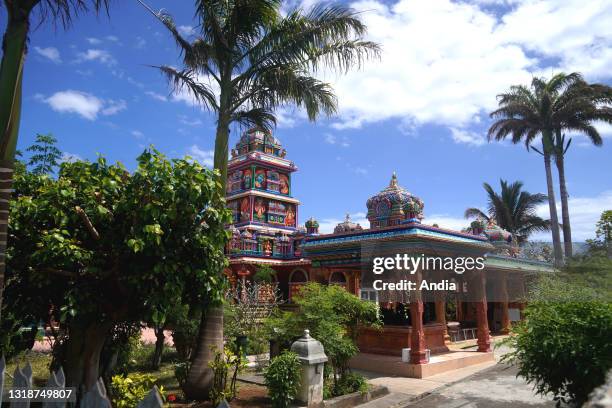 Reunion, Saint-Pierre, district of Ravine Blanche, : Tamil Temple of the cultural association 'Maha Badra Karly.