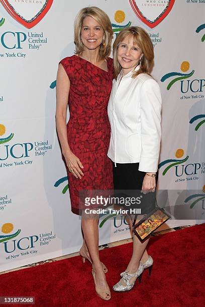 Newswoman Paula Zahn and Donna Hanover attend the 10th Annual Women Who Care Luncheon benefiting United Cerebral Palsy of New York City at Cipriani...