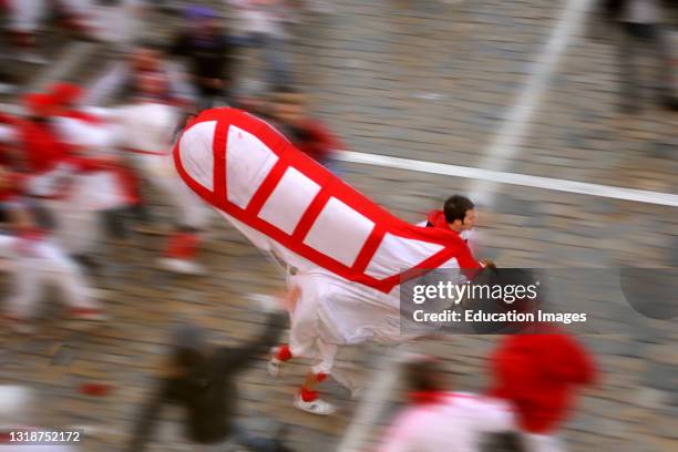 Lu bove finto' The fake bull. Offida. Marche. Italy.