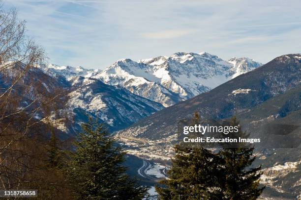 Landscape From Sauze D'oulx. Turin Province. Piedmont. Italy.