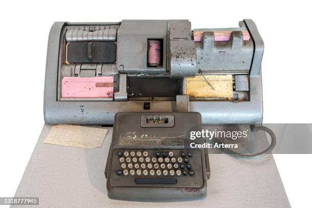 Mid 20th century IBM 026 Printing Card Punch / key punch / punched card / punch card machine for standard punch cards.