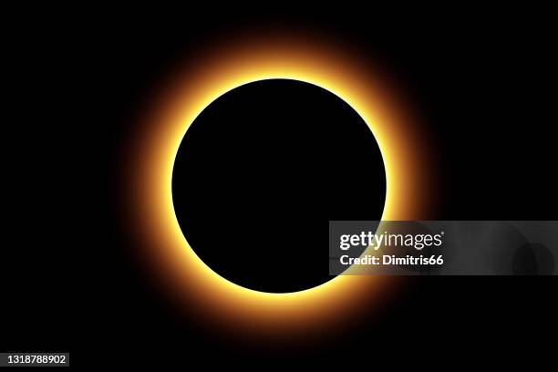 stockillustraties, clipart, cartoons en iconen met abstracte verlichte achtergrond - zonneverduistering - zonsverduistering
