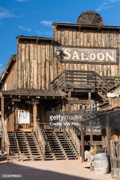 The old saloon on Main Street in the old mining ghost town of Goldfield, Arizona..
