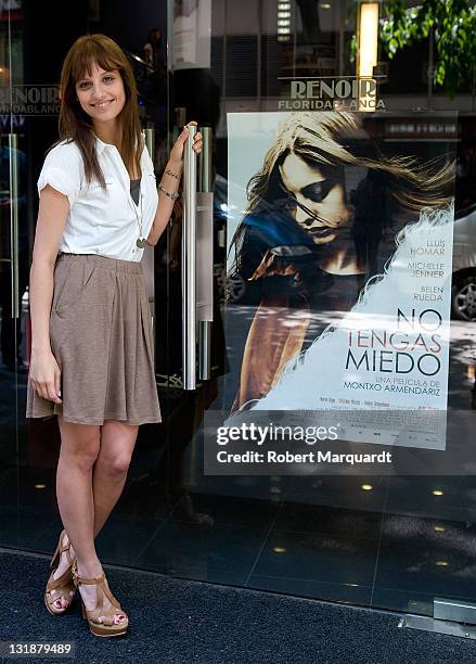 Michelle Jenner attends a photocall for her latest film 'No Tengas Miedo' at the Renoir Floridablanca on April 27, 2011 in Barcelona, Spain.