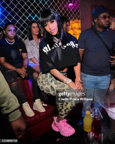 Mellow Rex Rapper Rapper Mellow Rackz attends Onyx Monday Nights hosted by Young Thug ...