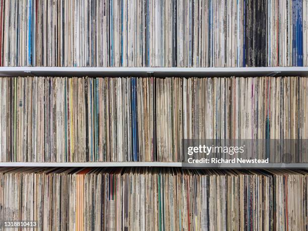 record collection - album stock pictures, royalty-free photos & images