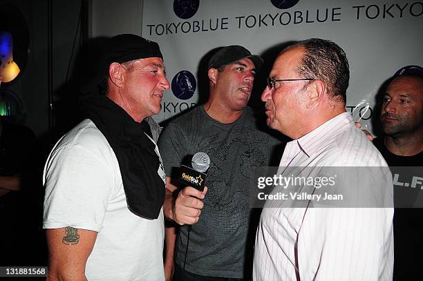 Michael Lohan, Damon Feldman and Frank Sorrentino attend Celebrity Boxing Match Featuring Michael Lohan and Frank Sorrentino at The Ocean Manor on...