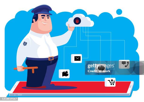 Security Service Cartoon 348 Funny Security Guard Stock Photos, High-Res Pictures, and Images ...