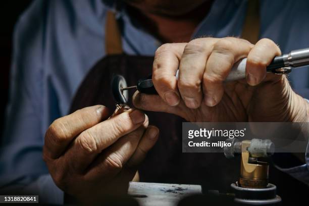 jewelry manufacture - jeweller stock pictures, royalty-free photos & images