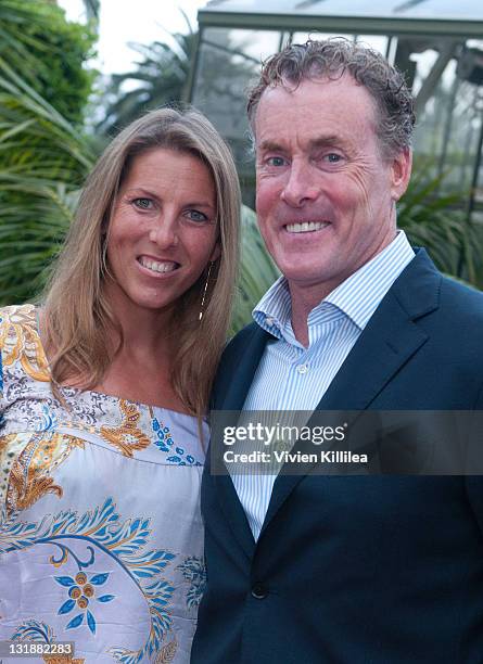 Nichole Kessler and actor John C. McGinley attend "Hang Ten" Malibu Boys And Girls Club Anniversary Celebration at La Villa Contenta on May 7, 2011...