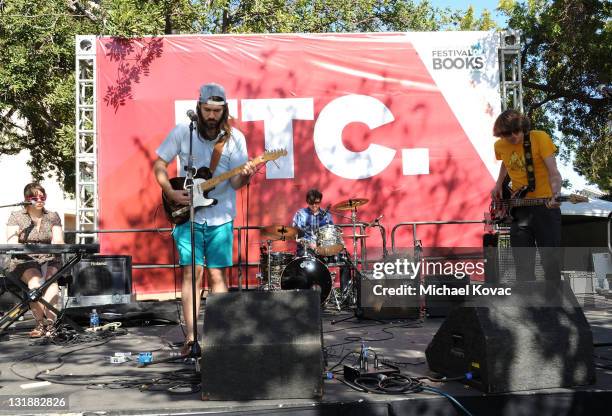 High Ho Silver Oh performs onstage at day 2 of the 16th Annual Los Angeles Times Festival of Books held at USC on May 1, 2011 in Los Angeles,...