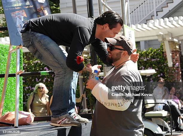 Chefs Fabio Viviani and Duff Goldman appear at day 2 of the 16th Annual Los Angeles Times Festival of Books held at USC on May 1, 2011 in Los...