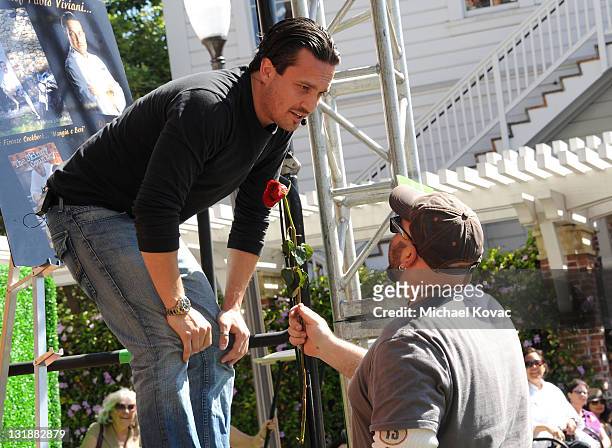 Chefs Fabio Viviani and Duff Goldman appear at day 2 of the 16th Annual Los Angeles Times Festival of Books held at USC on May 1, 2011 in Los...