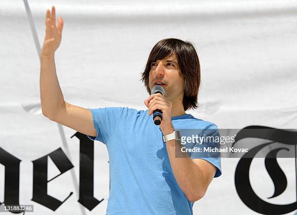 Author Demetri Martin speaks onstage at day 2 of the 16th Annual Los Angeles Times Festival of Books held at USC on May 1, 2011 in Los Angeles,...