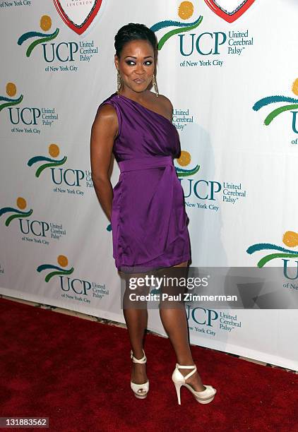 Robin Givens attends the 10th Annual Women Who Care Luncheon benefiting United Cerebral Palsy of New York City at Cipriani 42nd Street on May 5, 2011...