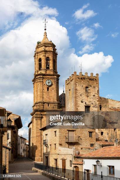 iglesuela del cid. maestrazgo region. teruel. spain - aragon imagens e fotografias de stock