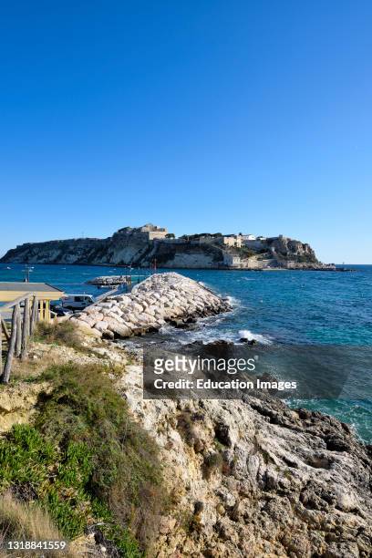 View of the Island of San Nicola From San Domino. Tremiti Islands. Apulia. Italy.
