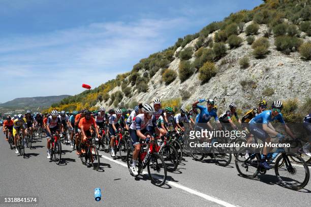 Antonio Nibali of Italy and Team Trek - Segafredo, Juan Jose Lobato Del Valle of Spain and Team Euskaltel - Euskadi, Nicola Conci of Italy and Team...