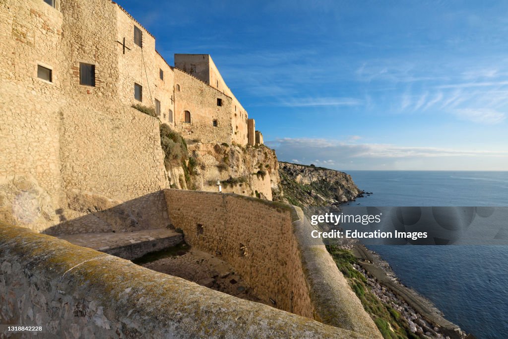 Fortress Abbey of Santa Maria A Mare. Island of San Nicola. Tremiti Islands. Apulia. Italy
