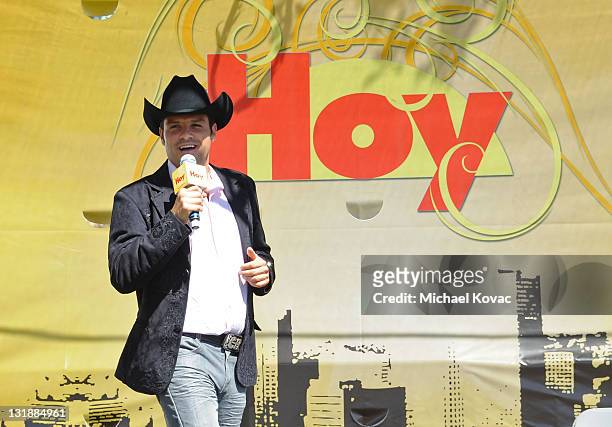 Singer Cesar Brizuela performs onstage at day 2 of the 16th Annual Los Angeles Times Festival of Books held at USC on May 1, 2011 in Los Angeles,...