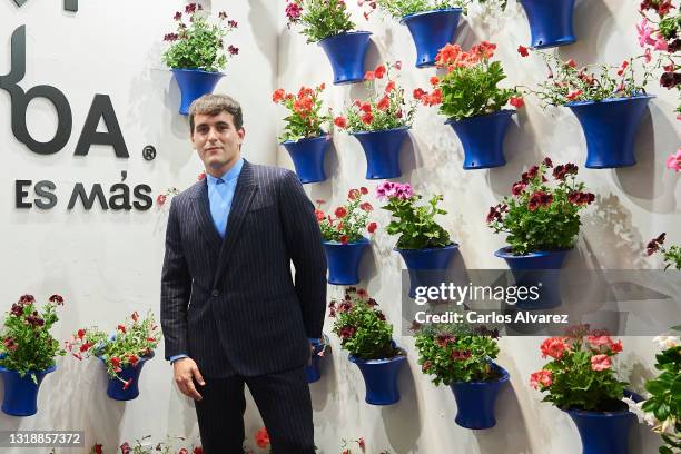 Spanish designer Alejandro Gomez Palomo 'Palomo Spain' poses in the Cordoba stand during the FITUR Tourism Fair opening at Ifema on May 19, 2021 in...