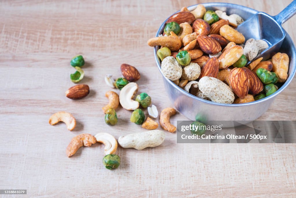 High angle view of food on table