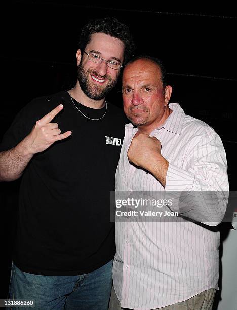 Dustin "Screech" Diamond and Frank Sorrentino attend Celebrity Boxing Match Featuring Michael Lohan and Frank Sorrentino at The Ocean Manor on June...