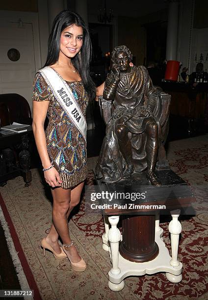 Miss USA 2010 Rima Fakih attends the 2011 Players Foundation for Theatre Education Hall of Fame Inductions at The Players Club on May 1, 2011 in New...