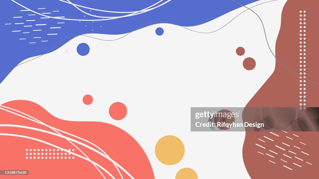 Pastel Abstract Shapes Background