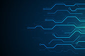 Technology circuit board background design. Communication concept.