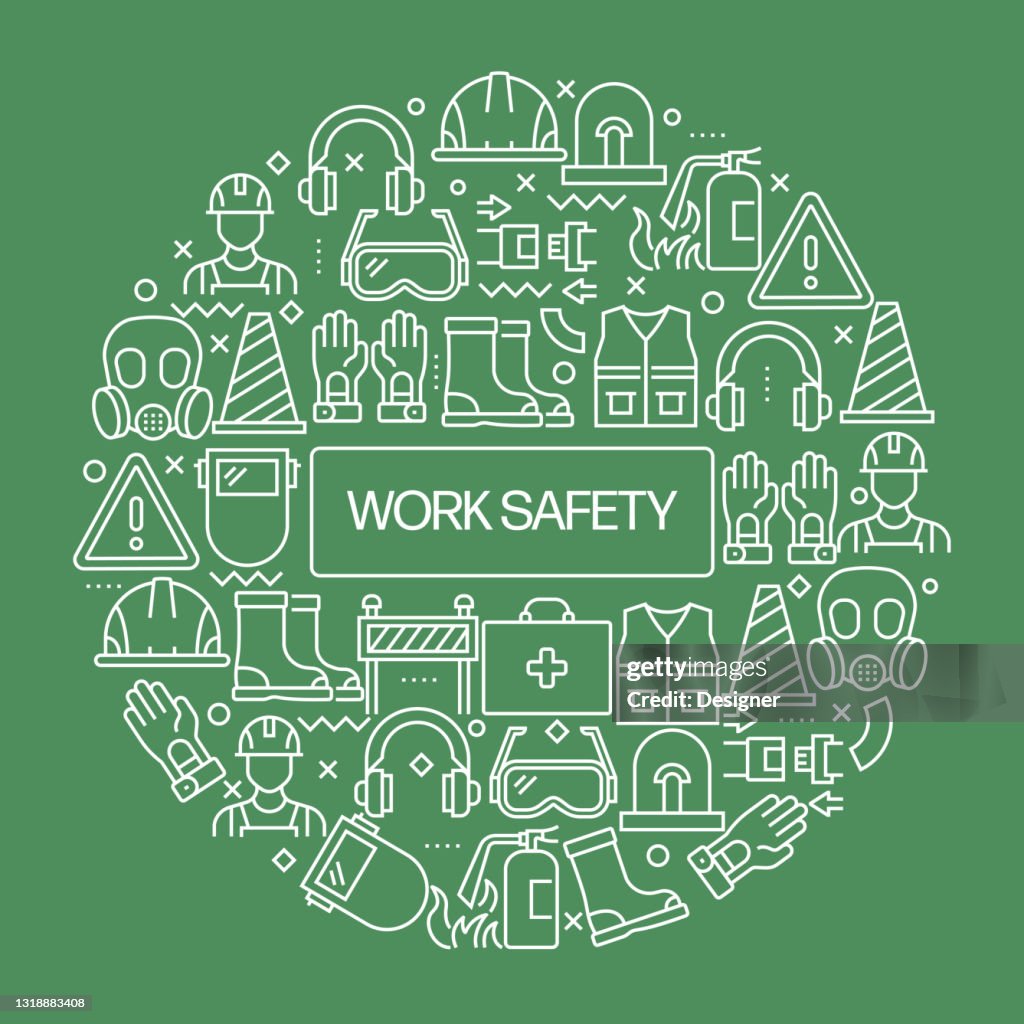 Work Safety Related Pattern Design High-Res Vector Graphic - Getty Images