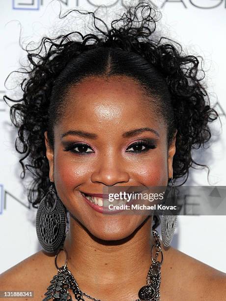 Actress Shauntay Hinton arrives at the Grand Opening of Cafe Entourage on April 27, 2011 in Hollywood, California.