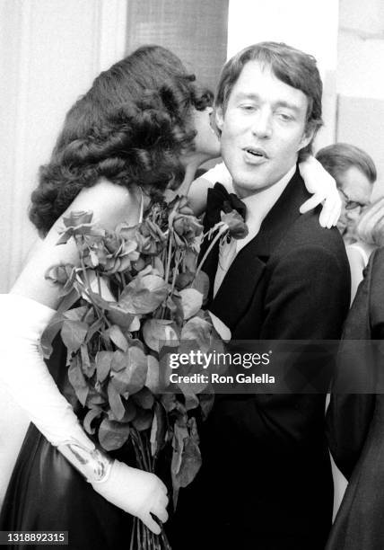Pat Cleveland and Halston attend Coty Awards After Party Hosted by Halston at his studio in New York City on October 19, 1972.