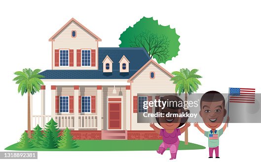 Us Home Vector American Home High-Res Vector Graphic - Getty Images